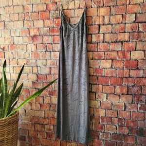 Lucky Brand Midi Velvet Slip Dress Size Medium